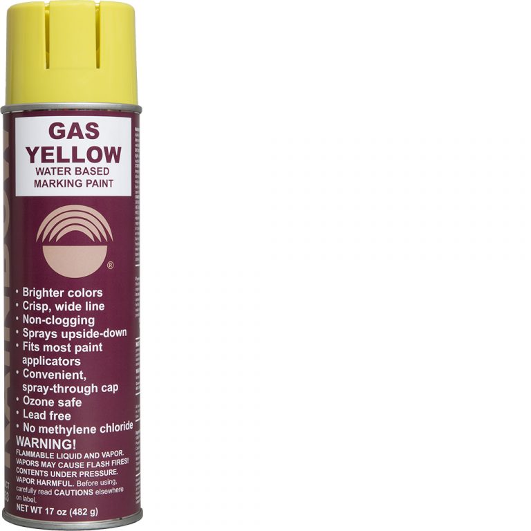 Gas Yellow WaterBased Marking Paint Rainbow Technology