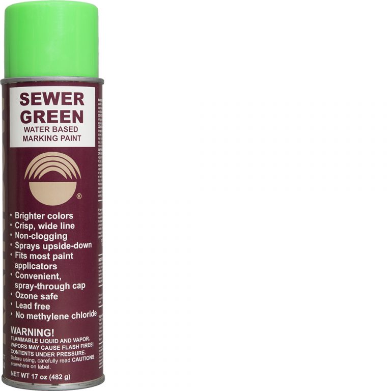 Sewer Green WaterBased Marking Paint Rainbow Technology