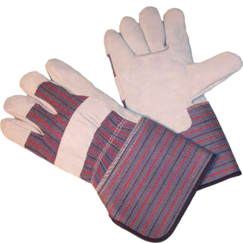 Leather Palm with Knit Cuff Glove - Rainbow Technology